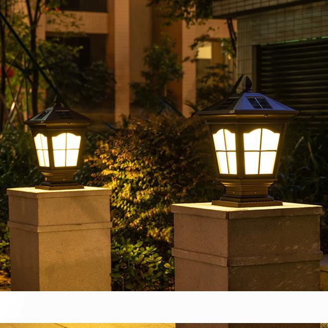 

Solar power led post light European landscape garden light gate pillar lighting LED outdoor post lamp for villa deck park yark