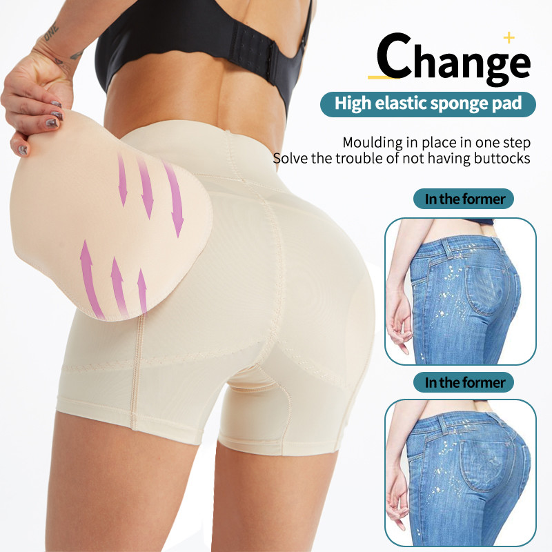 

Waist trainer butt lifter Slimming Belt shaper women Plus Size tummy shaper butt hip pads Lifting Buttock Slimming Sheath Y200710, Black;white