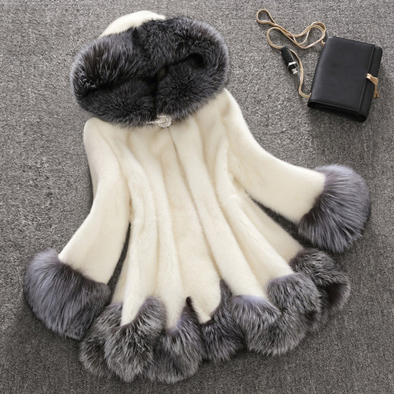 

Faux Fur Coat Women Fluffy Artificial Fur Overcoat Winter Warm Jacket Long Sleeve Hoodies Hairy Outerwear 2020 Dropshipping, Green