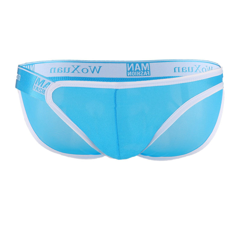

Man's underwear sexy ropa interior hombre gay men cuecas translucent thin men underwear slip hombre breathable briefs, Black