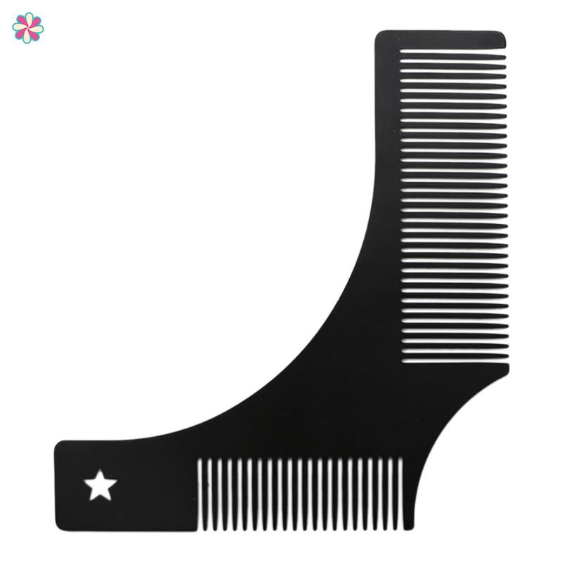 

Stainless Steel Beard Comb Beard Shaping Brush Styling Comb TemplateCY