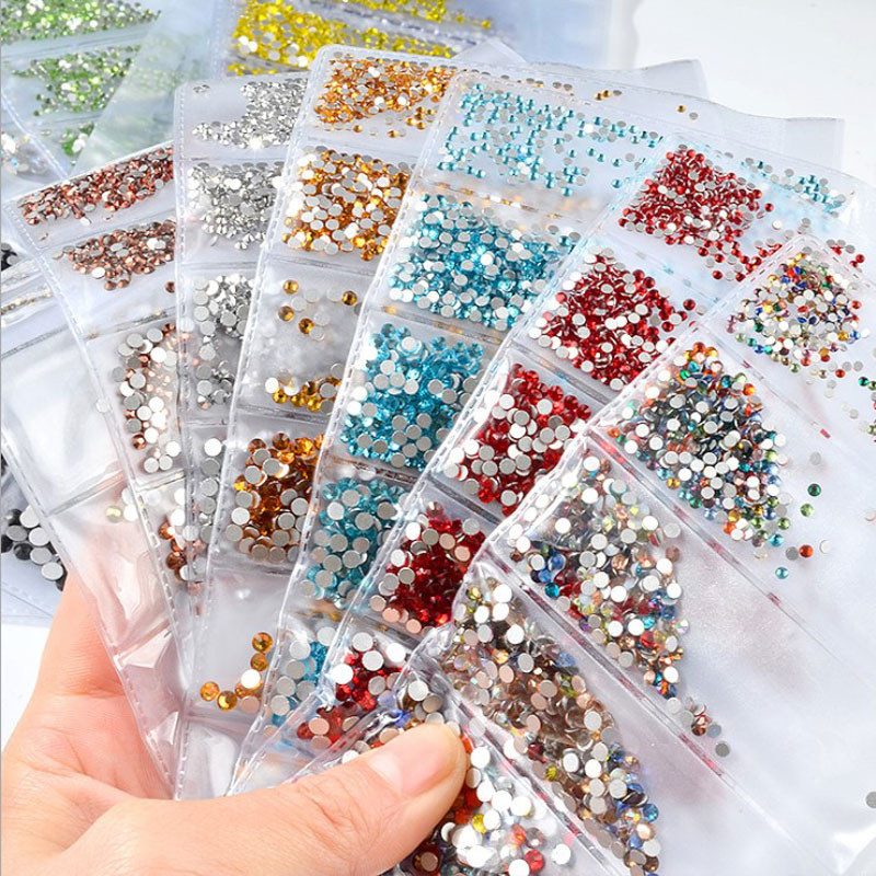 

New Fashion 3D Crystal Gem Glitters Rhinestones Nail Art Tips Decoration S4-S16