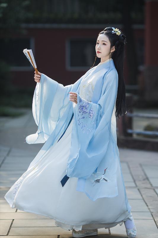 

Hanfu Women Chinese Dress 2020 New Ancient Han Dynasty Princess Clothing Chinese Folk Dance Dress Hanfu Cosplay Costumes SL3771, Only coat