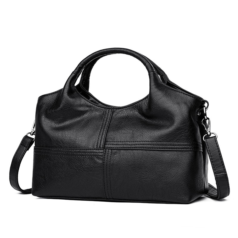 

Ladies Bag Leather Shoulder Fashionable Soft PU Stitching Messenger Bag Simple Women's Handbag 2020 New Storage Travel Ihdit, Blue