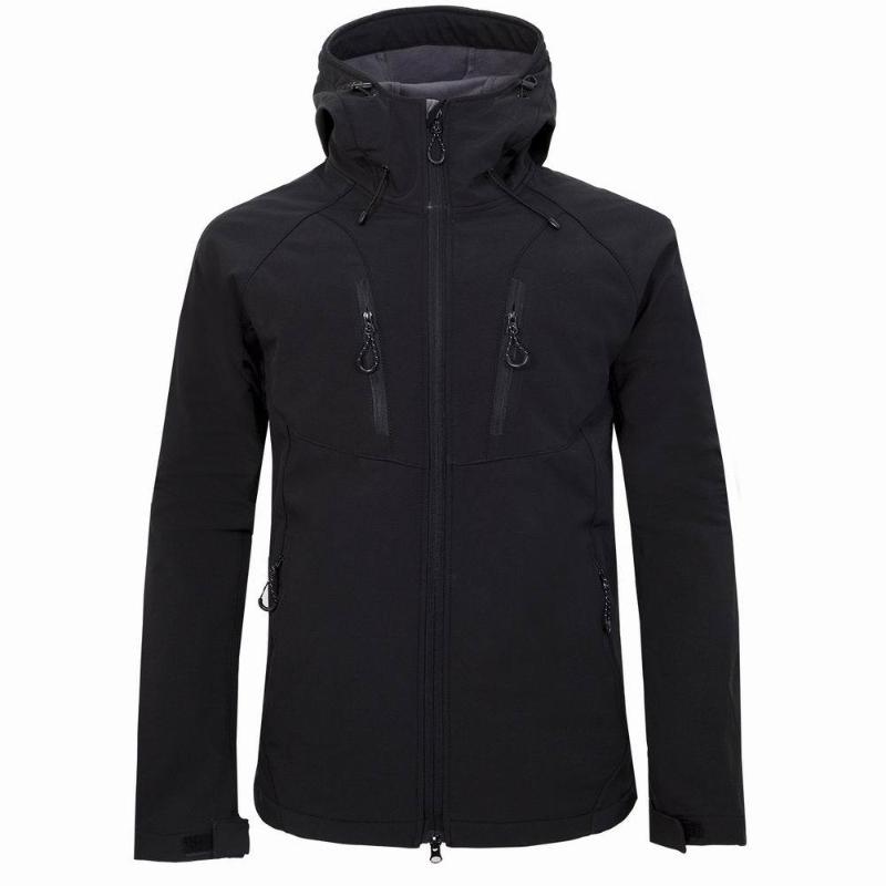 

Hot selling light version of the new men' outdoor camping mountaineering jacket windbreaker soft shell clothing, Black