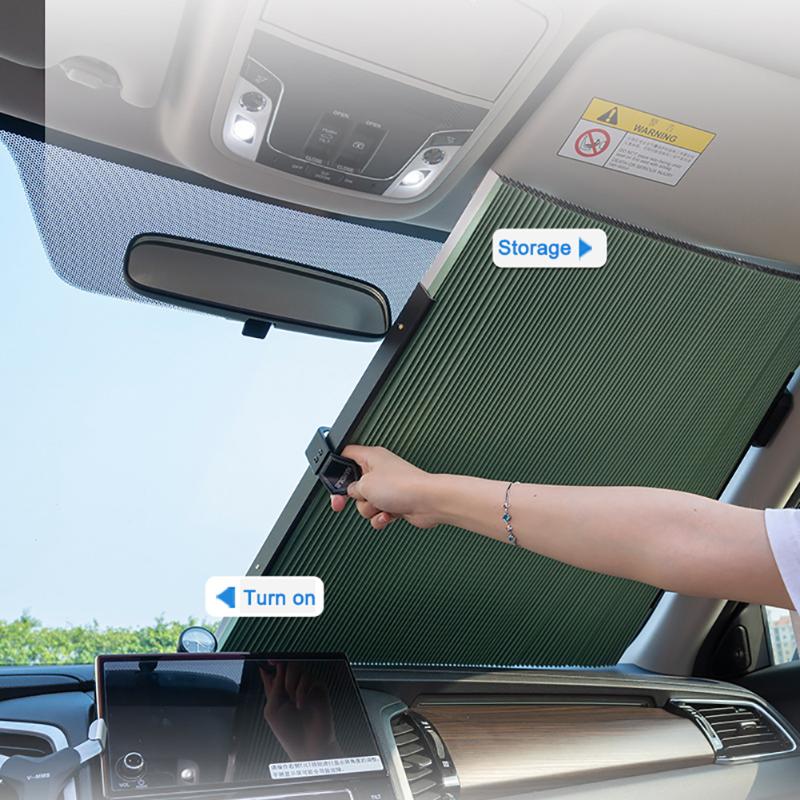 

Car Windshield Sun Shade Universal Car Curtain Sun Visor Protector UV Block Sunshade Cover with 3 Suction Cups styling