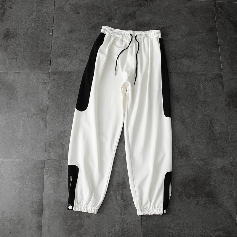 

Men's Pants 2020 Summer New Mens Active Full Length Trousers Men Casual Breathable Patchwork Sports Pants 2 Colors Size -2XL, Black