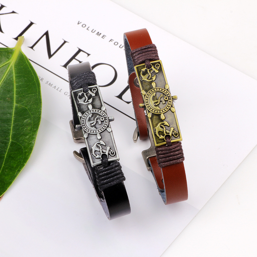 

Korean style simple fashion Anchor bracelet bracelet men's personalized fashion all-match couple bracelet jewelry