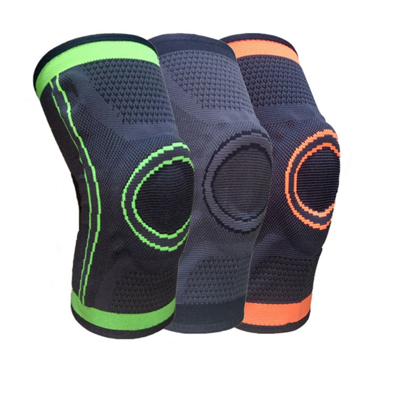 

Hot 2020 Sports Knee Pads Knee Protector 1Pcs Men Pressurized Elastic Sport Kneepad Support Fitness Gear Sport Brace, Black strap