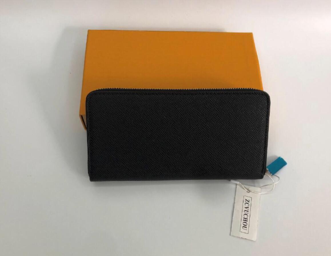 

Single zipper WALLET the most stylish way to carry around money, cards and coins men leather purse card holder long business, women wallet, Red;black
