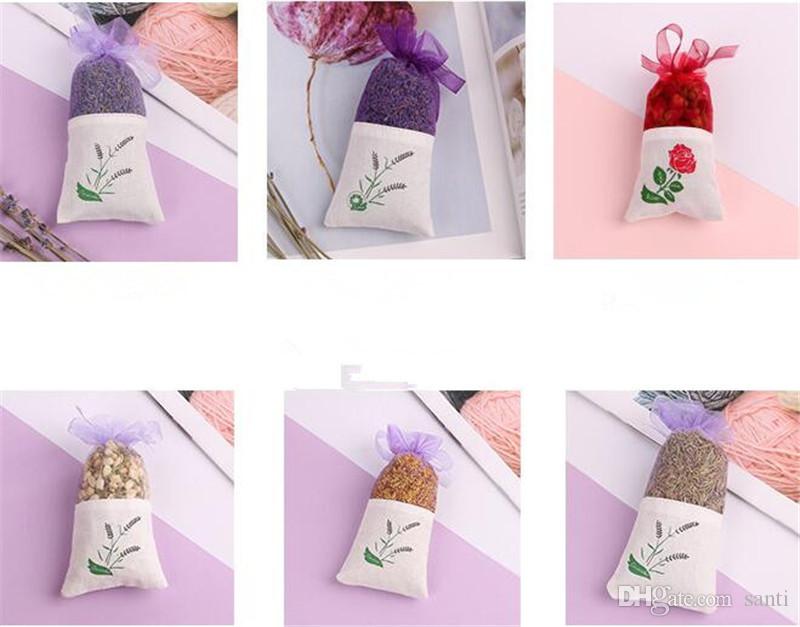 

Home Natural Lavender Rose Jasmine Bud Dried Flower Sachet Bag Aromatherapy Aromatic Air Refresh