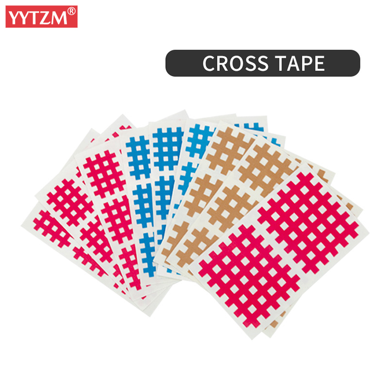 

5 Pcs/Bag Cross Physio Muscle Tape Breathable Crossfit Prevent Joint Damage Band 9pcs Per Sheet Physical Therapy Kinesiology, Cross red