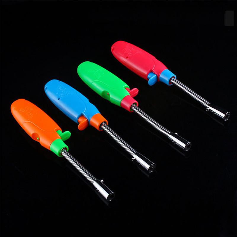 19 cm Hose Torch Lighter Jet Butane Gas Kitchen Flexible Pipe Lighter 1300 C Portable Windproof Outdoor BBQ Ignition Lighter-image-557361006
