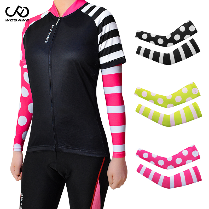 

WOSAWE Sport Arm Sleeves Breathable Protection Running Arm-Sleeves Fitness Basketball Elbowpad Cycling Arm Warmers Ice Fabric UV, Black