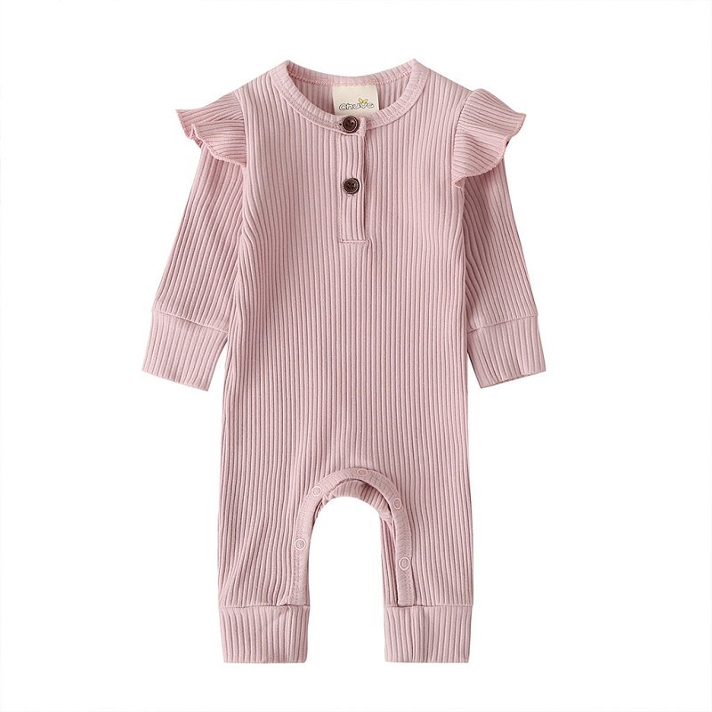 

Baby Girl Clothes Long Sleeve Cotton Baby Girl Romper Summer Spring Newborn Clothing Infant One Piece Climb Clothes, Beige