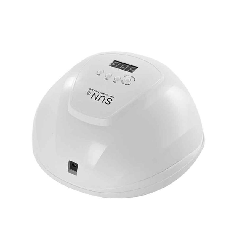 

LCD Display LED UV Lamp Portable Curing Home 54W Timing High Power Nail Dryer Salon Smart Sensor Tool Manicure Gel Polish, As pic