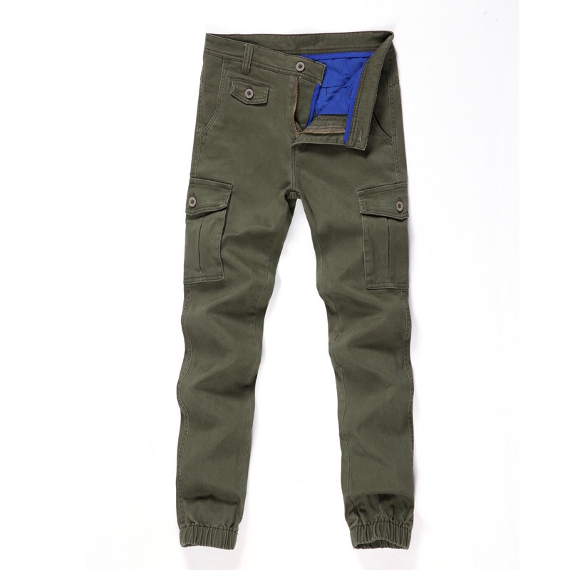 

Tactical Pants Cotton Pocket Men Pants Loose Comfortable Cargo Men, Black