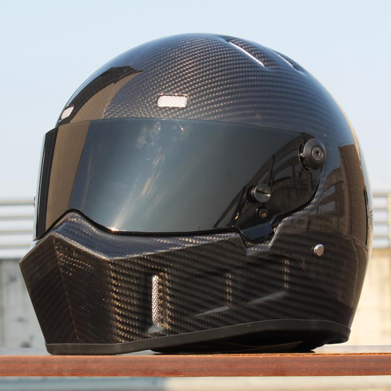 

2020 New Top Carbon Fiber Motorcycle Helmet for Karting Racing Moto Cascos Full Face Helmet For SIMPON Style ATV-1
