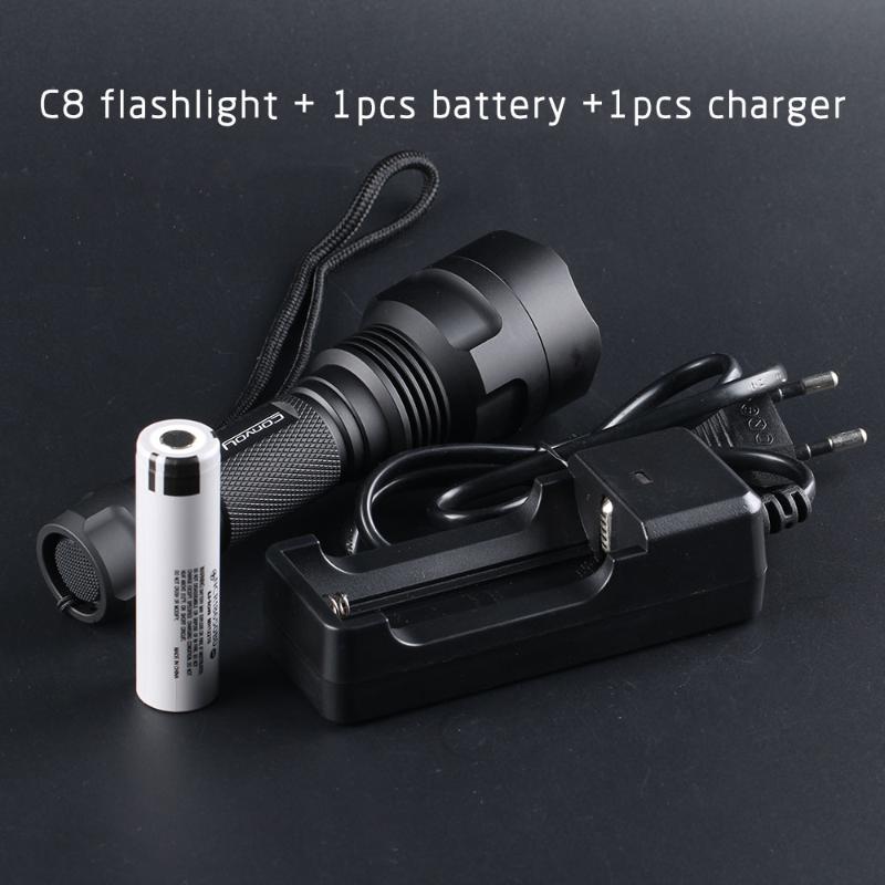 

Convoy C8 Cree XML2 + 1pcs battery + 1pcs charger
