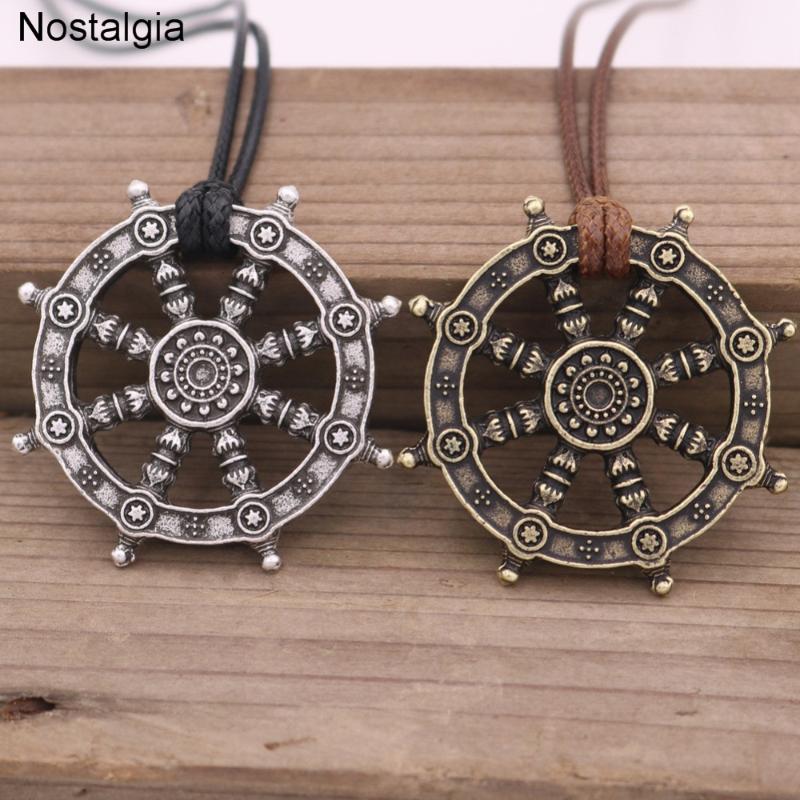 

Nostalgia Wheel Of Life Samsara Buddhist Talisman And Amulet Pendant Buddha Necklace Dharma Religious Jewelry