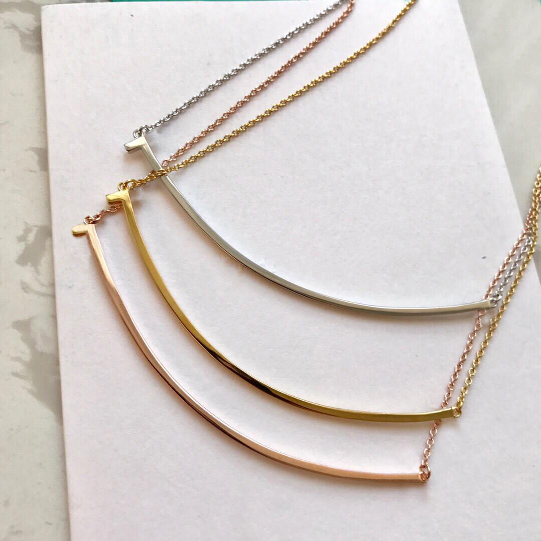 

HOT SELL fashion stainless steel gold smile necklace bijoux for lady Design women Party wedding lovers gift jewelry for Bride