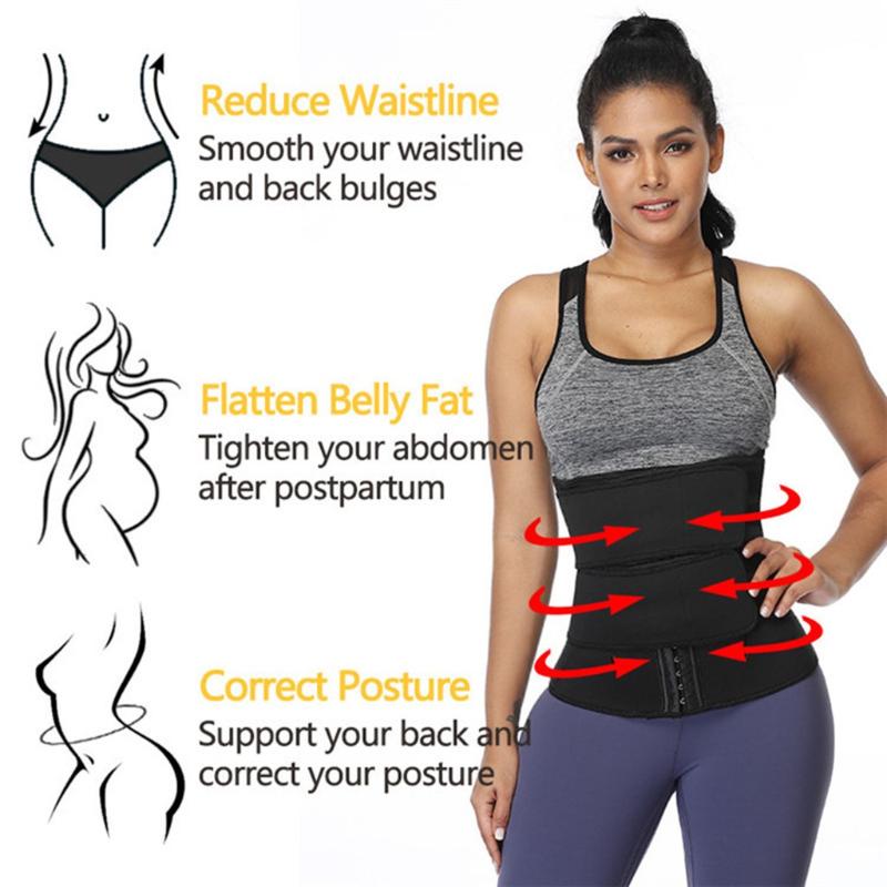 

Women Waist Trainer Sexy Womens Body Shaper Slimming Waist Slim Belt Yoga Belt, As pic