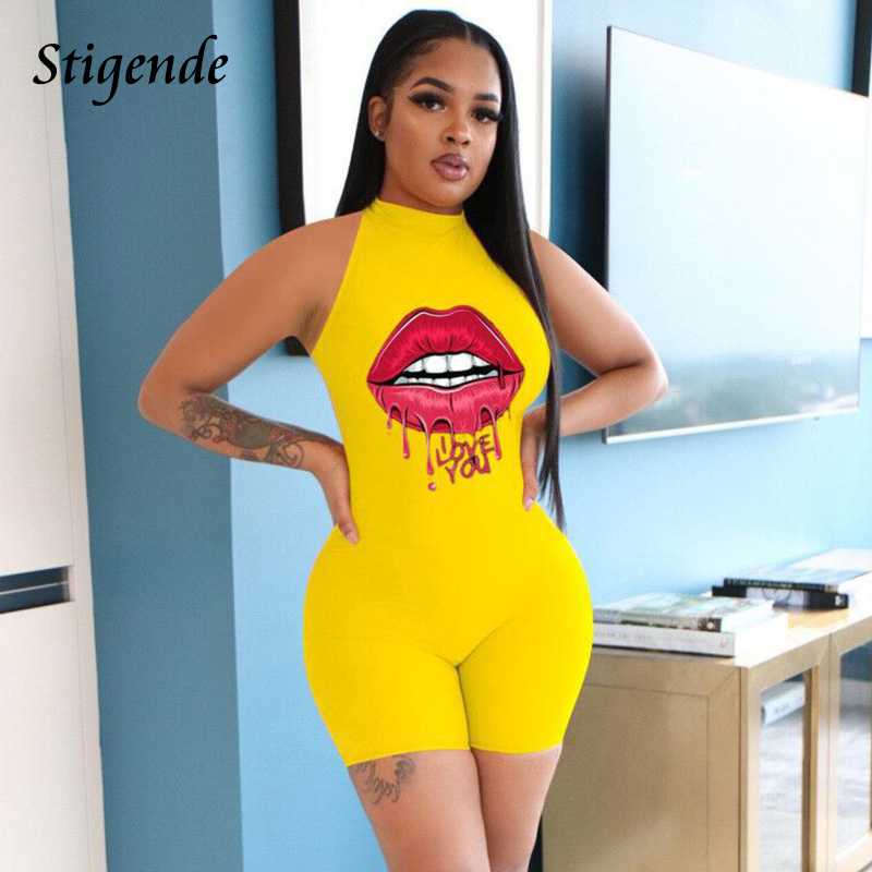 

Stigende Women Summer Sleeveless Fitness Playsuit Casual Skinny Tank Jumpsuit Romper Fashion Bodycon O Neck Playsuit Sportswear, Black