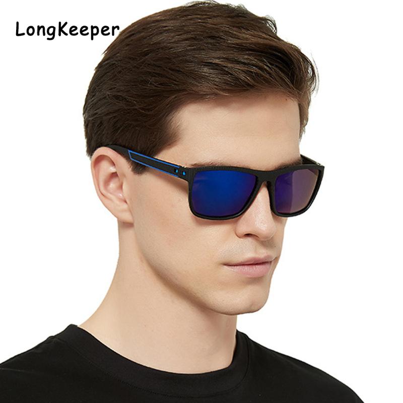 

Men Classic Fishing Sunglasses 2020 Vintage Square Sports Driving UV Protection Eyewears Male Shades Silver Lens Mirror Gafas