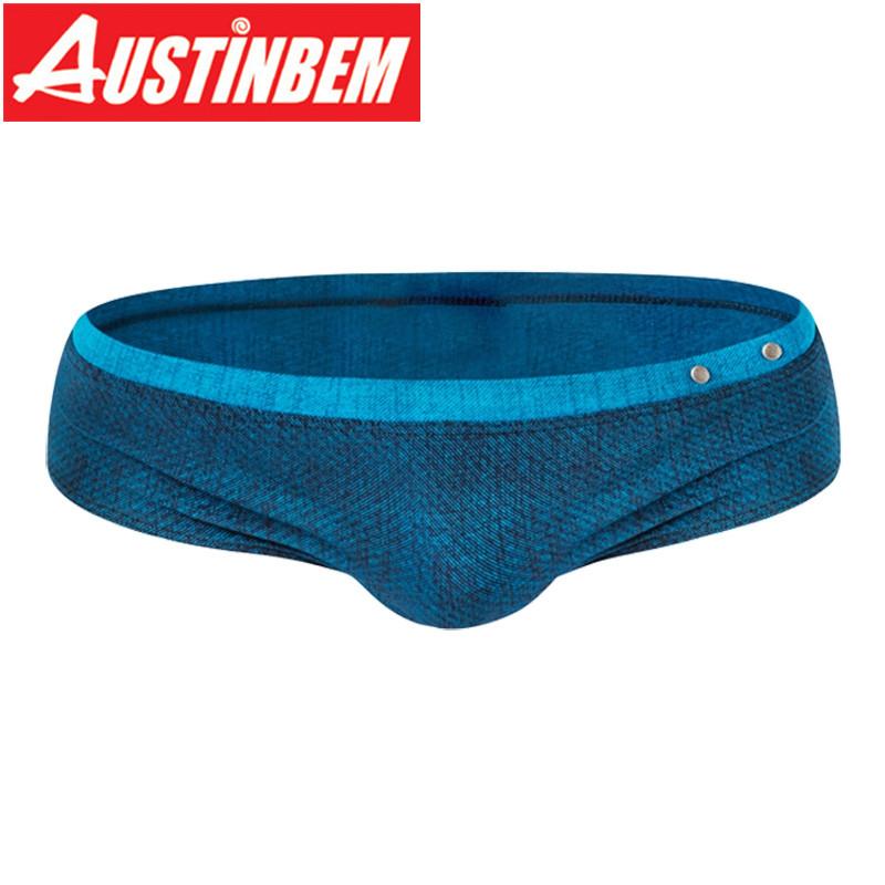 

Men Swimming Mens Swim Briefs Solid Color Swimsuit Sexy Low Waist Swimming Panties Swimsuit Boxer Men's Shorts Color, Blue
