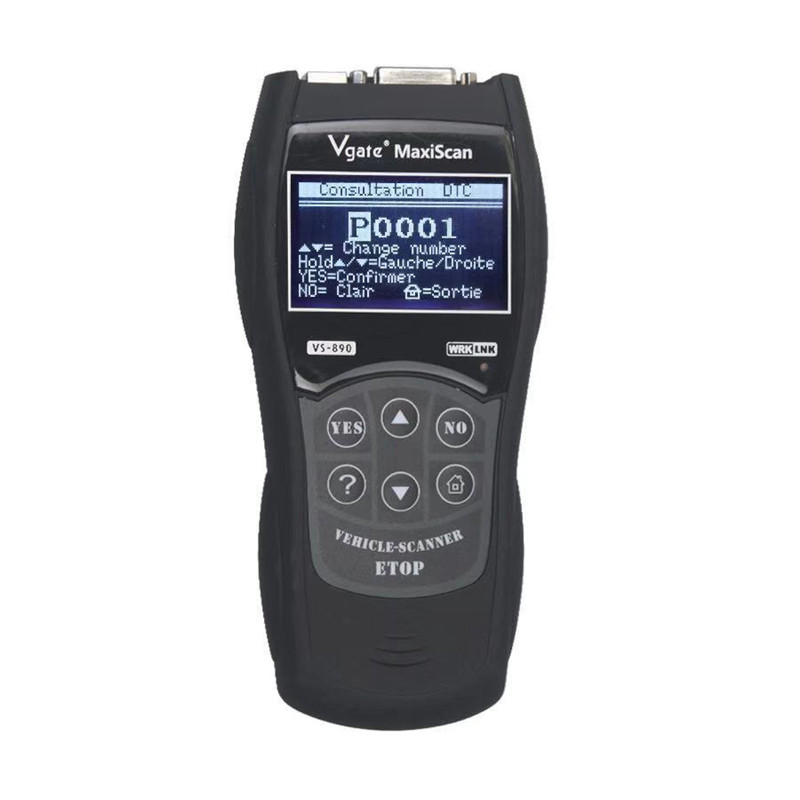 

Vgate VS890 V1.20 Multi-language Car BUS Code Reader Auto Diagnostic Scanner Tool Support CARB KWP-2000 CAN J1850 VPW