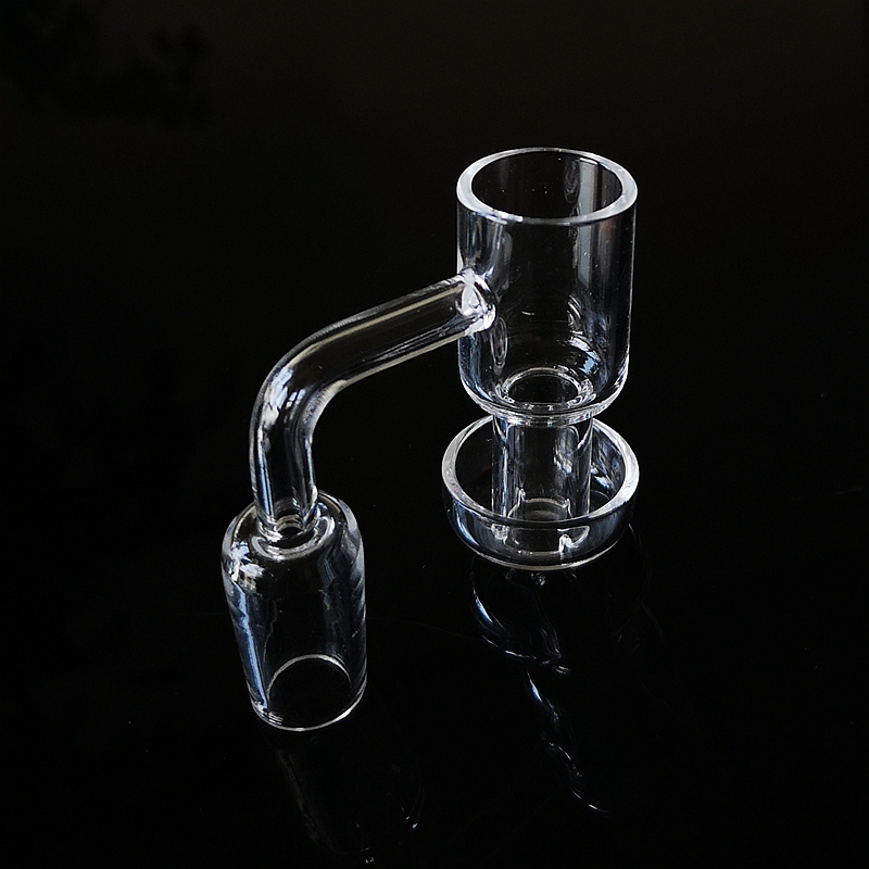 

New Terp Vacuum Quartz Banger Domeless Nail Up Oil Nails Female Male 90° 14mm 18mm Joint 25mm Bottom 30mm OD Slurper Bucket