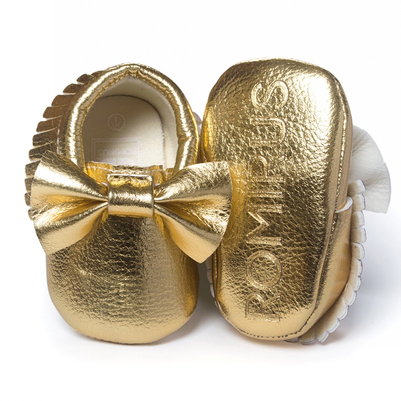 baby girl golden shoes