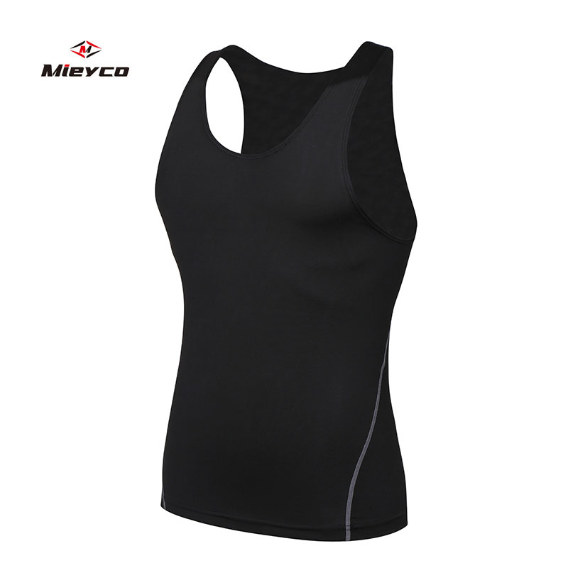 

Mieyco Mens Sleeveless Underwear Cycling Vest Base Polyester Quick Dry Sports Running Fitness Undershirts Breathable Active Tops, Running vest