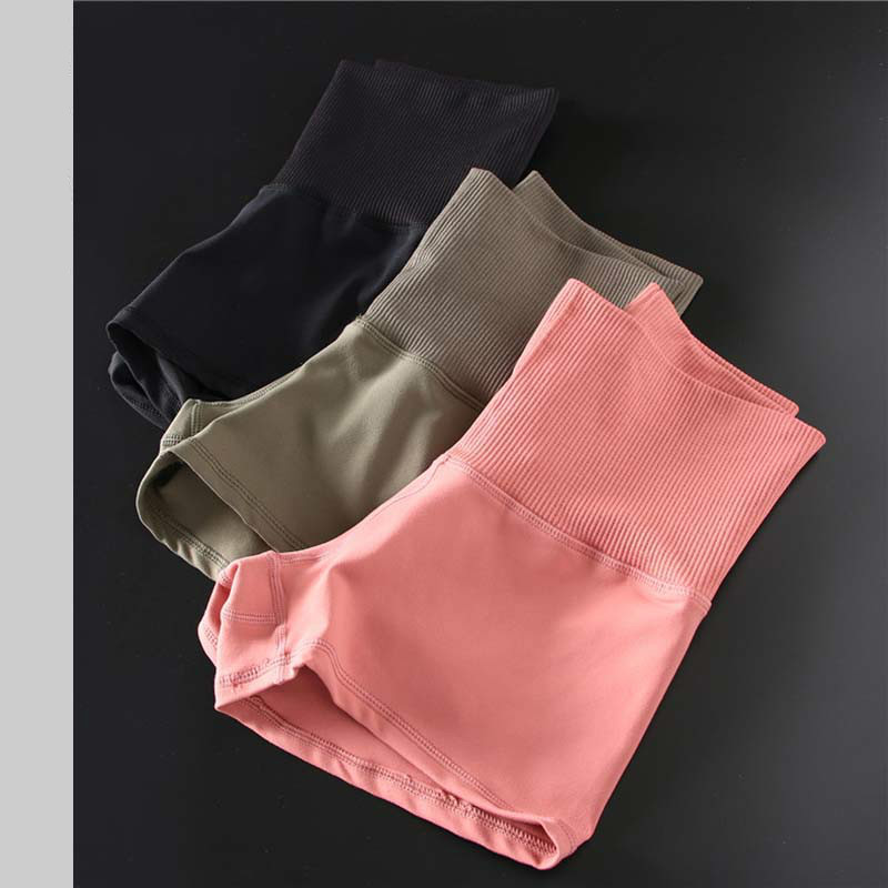 

Women Seamless Gym Short Jogging Running Shorts High Waist Gym Compression Sports Shorts Yoga Clothing, Black