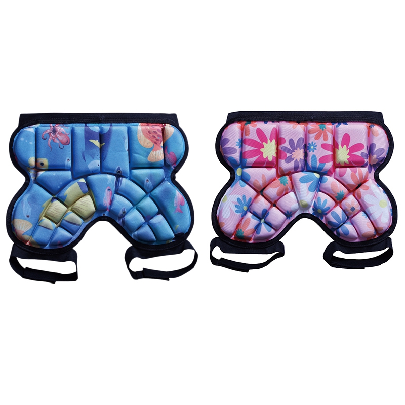 

Protection Shorts Pants for Ski Skate Kids BuHip Snowboard Roller Skating, Red