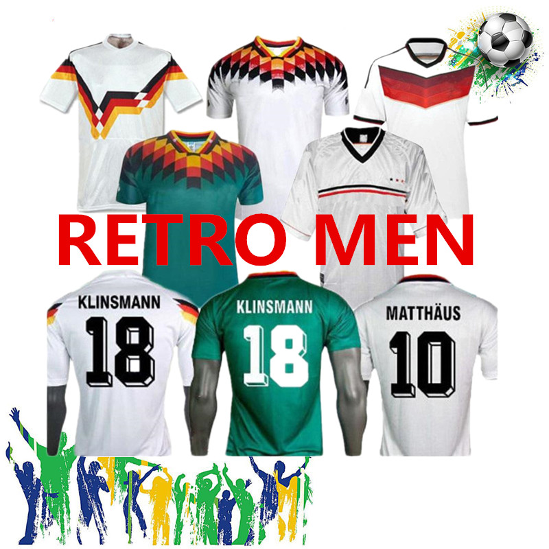 

1990 1994 2014 1998 GermanySS Retro version VINTAGE CLASSIC Soccer Jersey KLINSMANN Matthias home shirt KALKBRENNER JERSEYs football shirts, Black;yellow