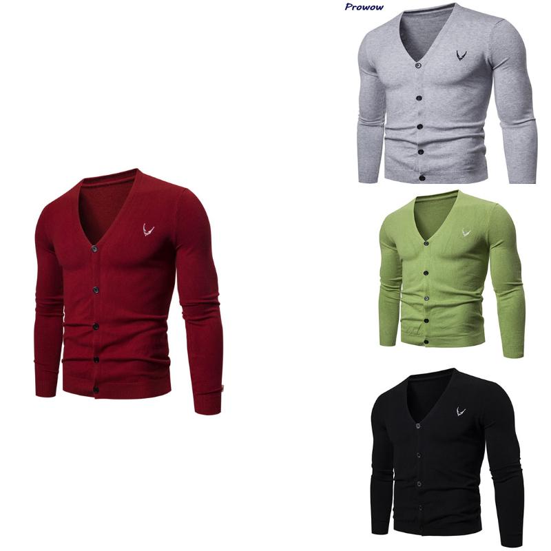 

2020 New Gentleman Men' Knitted Sweater V-neck Basic Sweater Fashion Slim Fit Fashion Style, Black