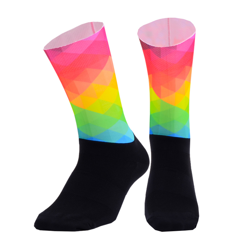 

New Functional Fabric Running Socks Men Women Basketball Hiking Sport Socks Anti Slip Compression Climbing Cycling, Dz07