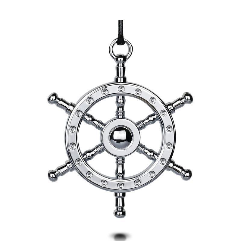 

Car Personality Ship Rudder Metal Car Interior Pendant