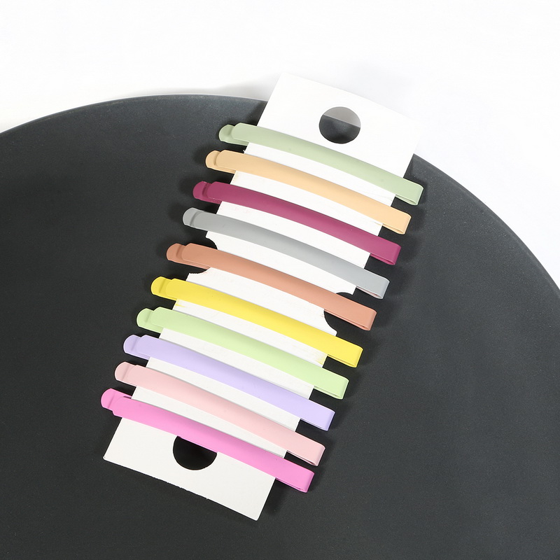 

1set Fashion Vintage Women Colorful Solid Plastic Thick Barrettes Female Elegant Hair Clips Lady Hairpins Hair Accessories