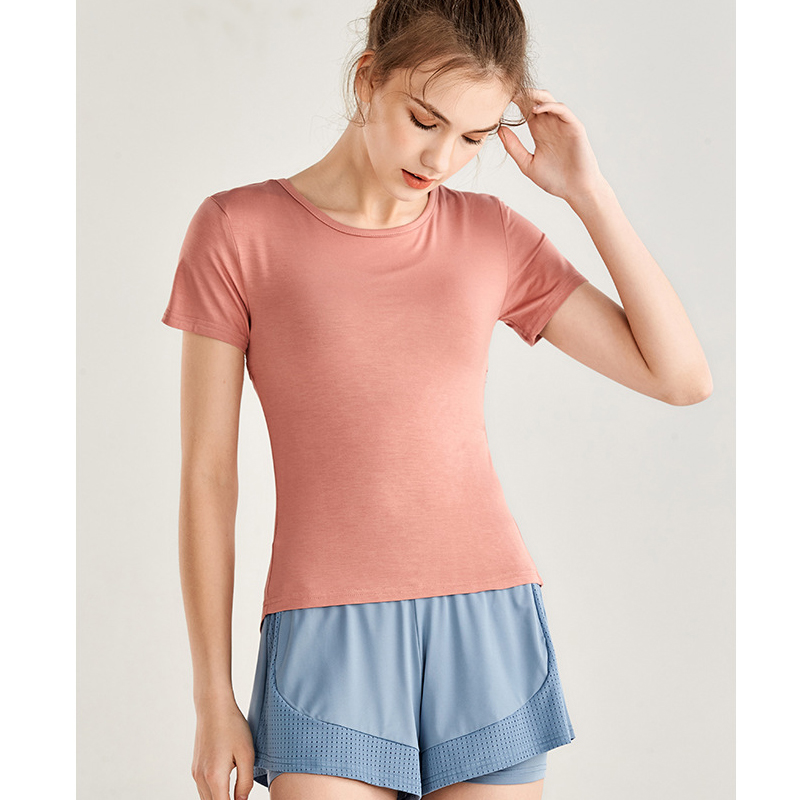 

Women Soft Yoga Tops Breathable Sport Tank Top Fitness Short Sleeve Yoga Shirt Gym Running Sports Fitness T Shirt Jerseys, Black