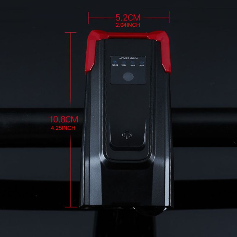 

Waterproof Cycling Lights Bicycle Light Rechargeable Front with Loud Sound Siren F3MC