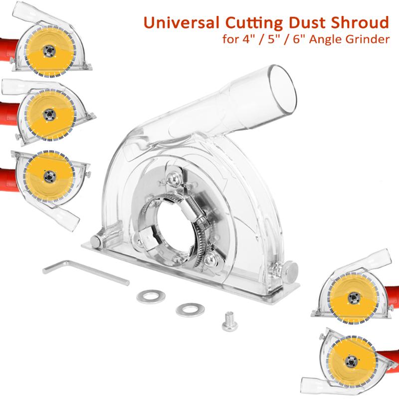 

Universal Cutting Dust Shroud Grooving Protective Cover For 100/125/150mm Angle Grinder 90/115/125mm Saw Blades Woodworking Tool