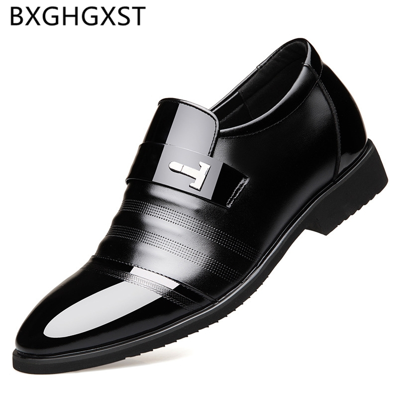 

Italian Shoes Men Casual Elevator Shoes for Men 2020 Slip Dress Brand Loafers Dress Zapatos De Hombre De Vestir Formal