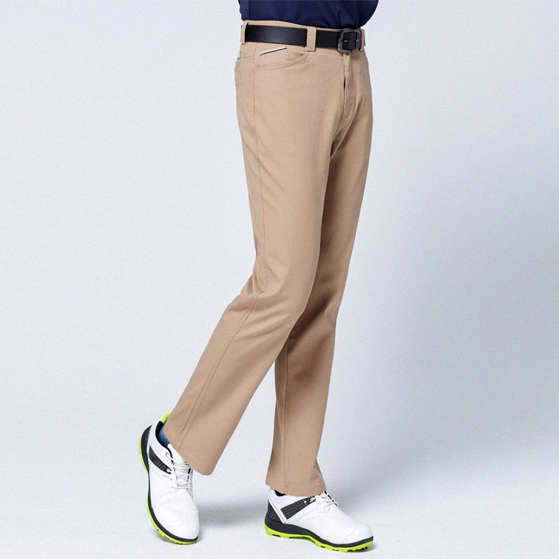 

Autumn Winter Windproof Men Golf Pants Thick Keep Warm Long Pants High Stretch Full Length Trousers Golf Clothing D0651 wxv0#, Blue