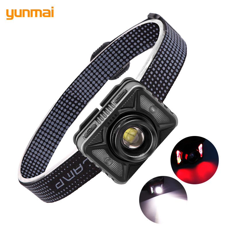 

XHP50 Glare Headlight USB Charging Rotating Zoom With Power Display Sensor Headlight Multifunctional Sensor Headlamp