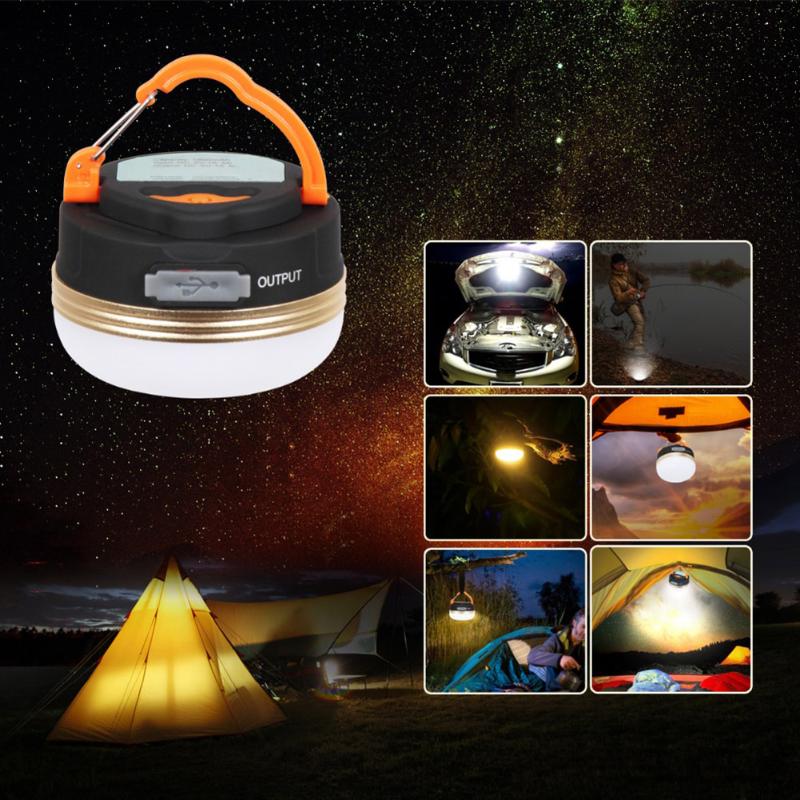 

LED Outdoor Lamp Soft Light Effect Not Dazzling Non Fading 3W 3 Modes Tent Mini Lantern Hanging Light for Night Camping