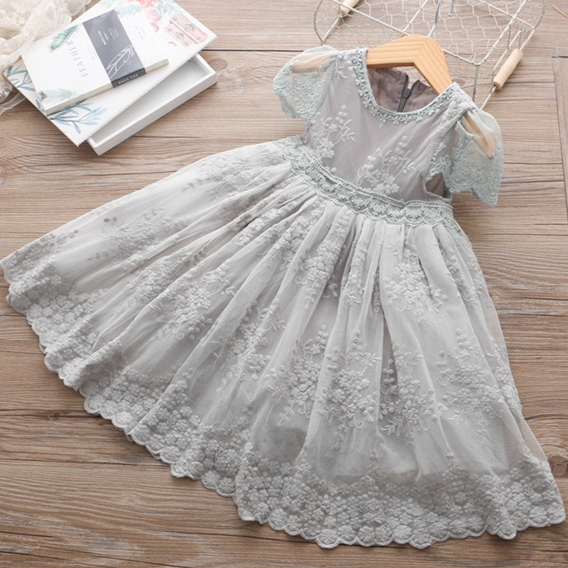 coloured flower girl dresses