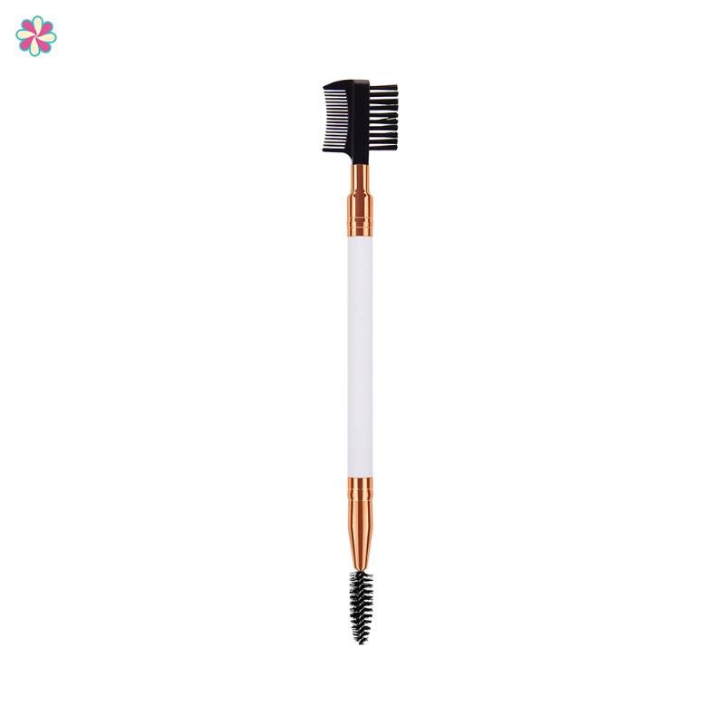 

Double-Head Wooden Handle Eyebrow Brush Professional Multi-Use Eyelash BrushCY