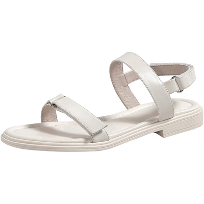 

2020 summer new casual all-match word with thick bottom flat bottom large size women's sandals, Black